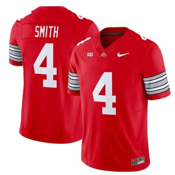 Youths/Mens Jeremiah Smith Vapor Jersey Stitched Scarlet Red
